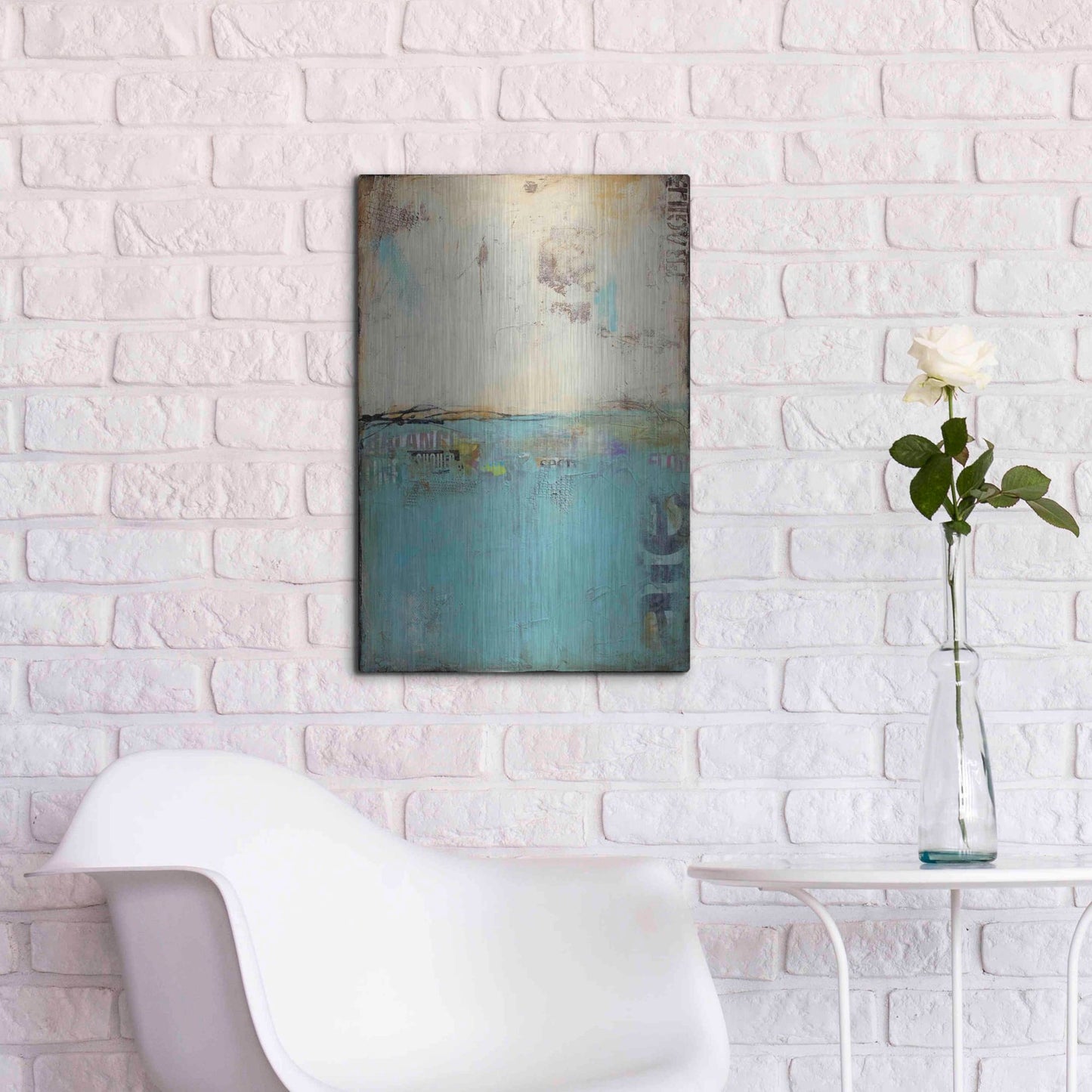 Luxe Metal Art 'Urban Edge' by Erin Ashley, Metal Wall Art,16x24