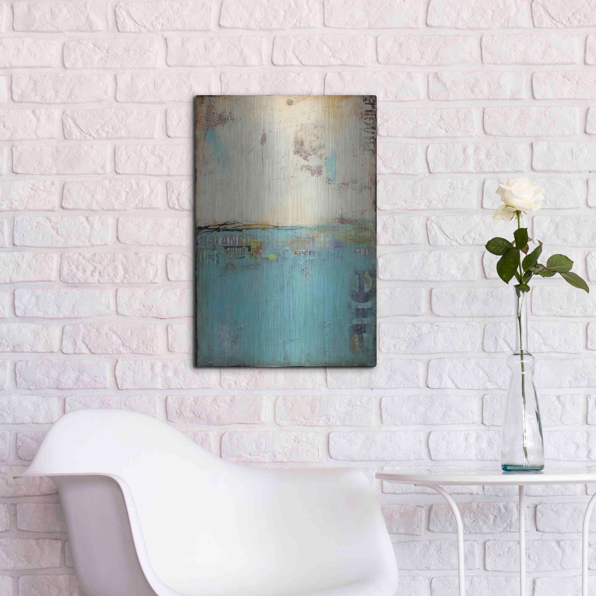 Luxe Metal Art 'Urban Edge' by Erin Ashley, Metal Wall Art,16x24