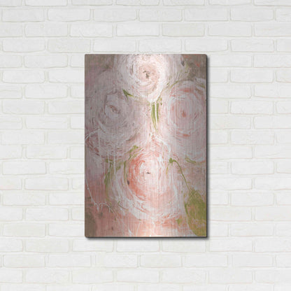 Luxe Metal Art 'Vintage Rose' by Erin Ashley, Metal Wall Art,24x36