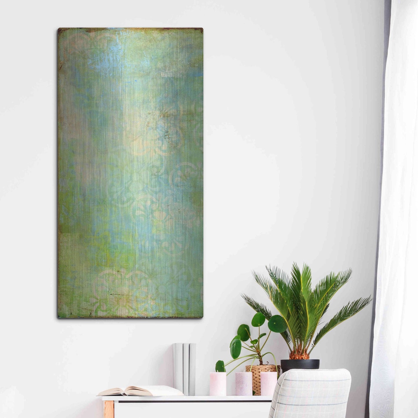 Luxe Metal Art 'Vintage Summer II' by Erin Ashley, Metal Wall Art,24x48