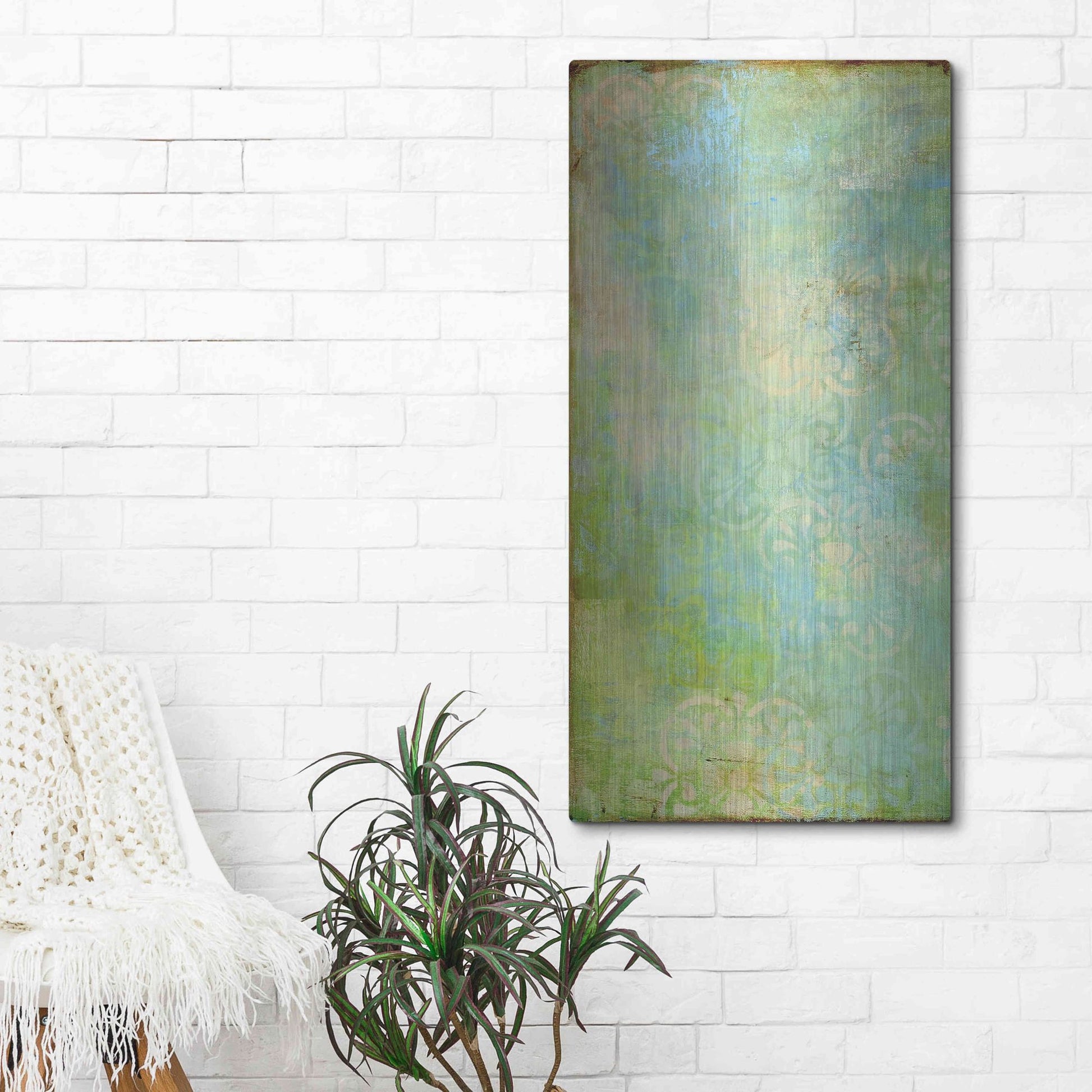 Luxe Metal Art 'Vintage Summer II' by Erin Ashley, Metal Wall Art,24x48