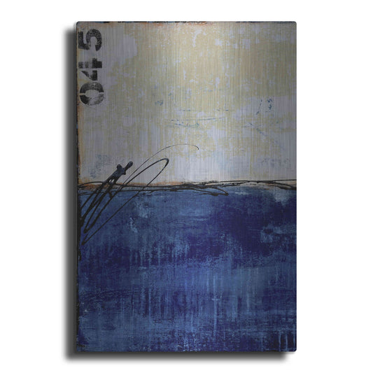 Luxe Metal Art 'Beach 45 I' by Erin Ashley, Metal Wall Art