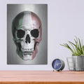 'Italian Skull Grey' by Nicklas Gustafsson – Metal Wall Art, 12x16 room view
