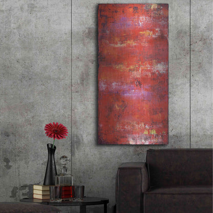 Luxe Metal Art 'Red Door II' by Erin Ashley, Metal Wall Art,24x48