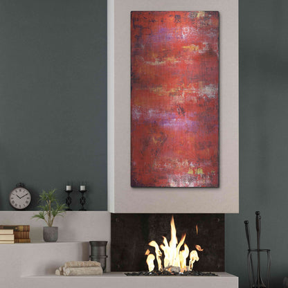 Luxe Metal Art 'Red Door II' by Erin Ashley, Metal Wall Art,24x48