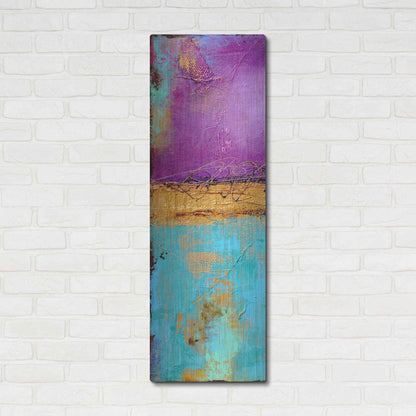 Luxe Metal Art 'Jewel of the Nile I' by Erin Ashley, Metal Wall Art,16x48