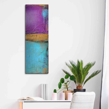 Luxe Metal Art 'Jewel of the Nile II' by Erin Ashley, Metal Wall Art,12x36