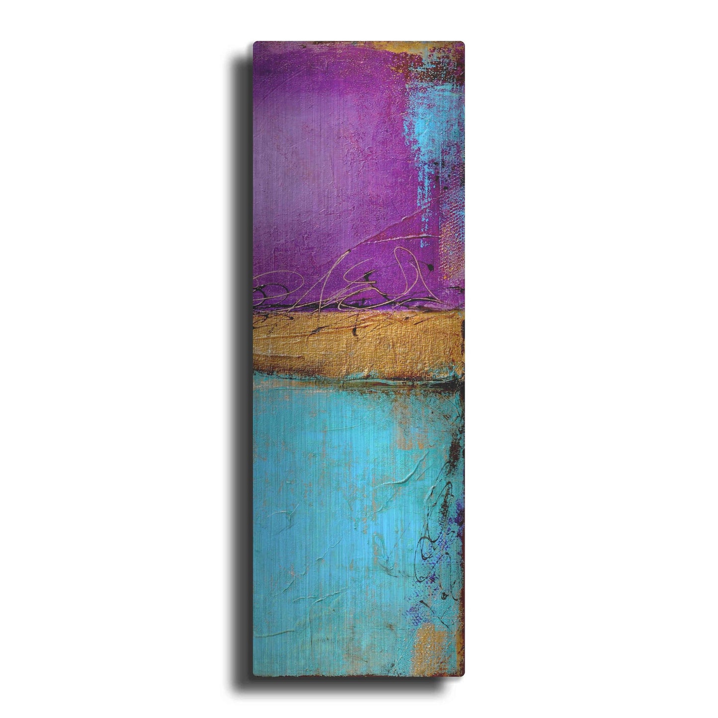 Luxe Metal Art 'Jewel of the Nile II' by Erin Ashley, Metal Wall Art