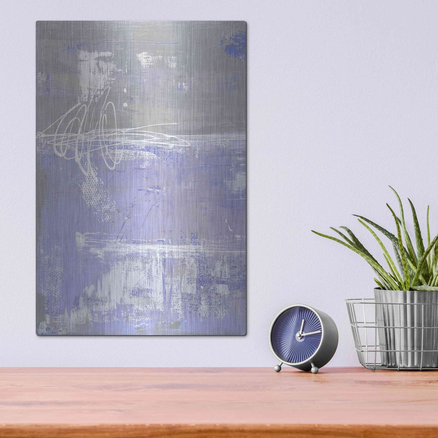 Luxe Metal Art 'Valley Mist I' by Erin Ashley, Metal Wall Art,12x16