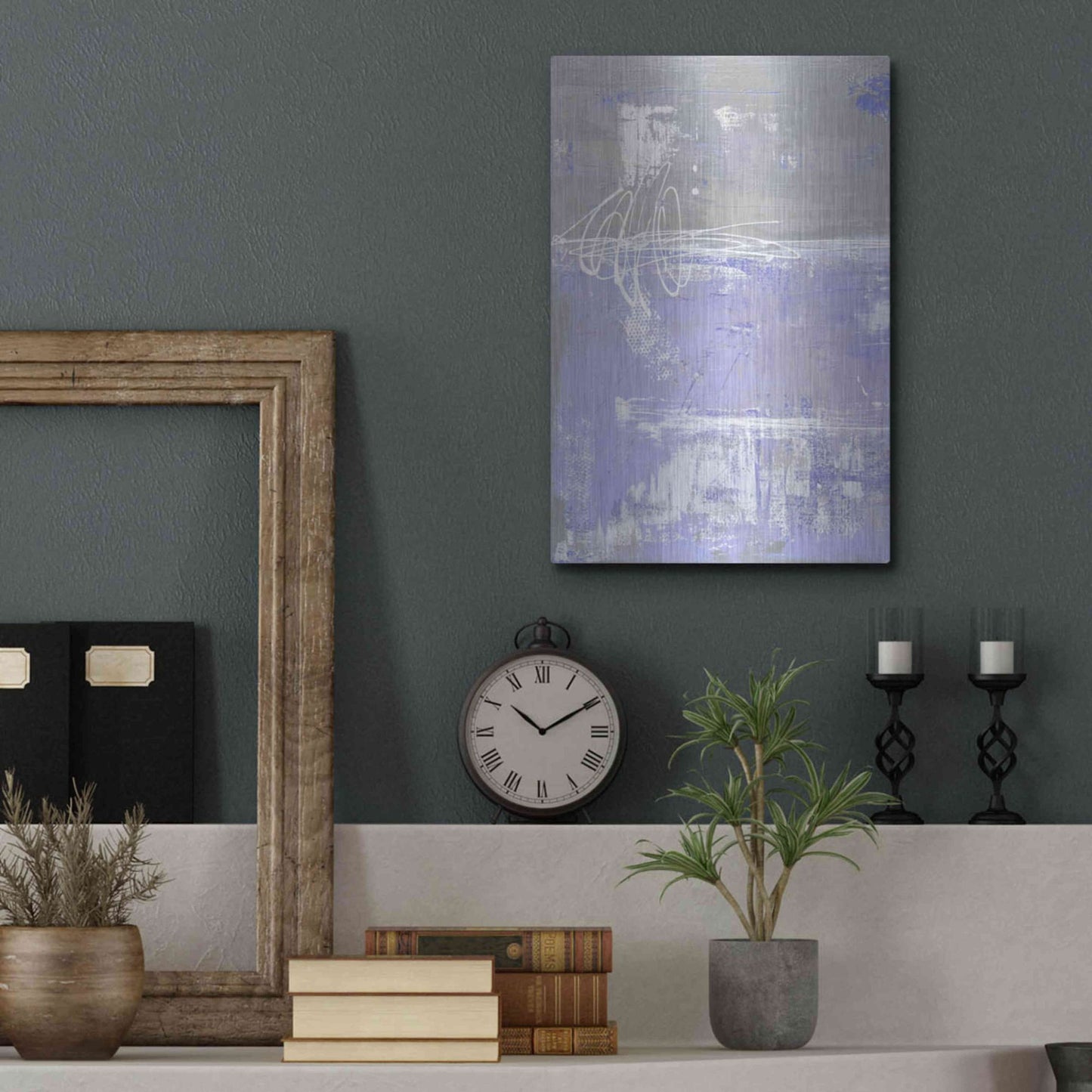 Luxe Metal Art 'Valley Mist I' by Erin Ashley, Metal Wall Art,12x16