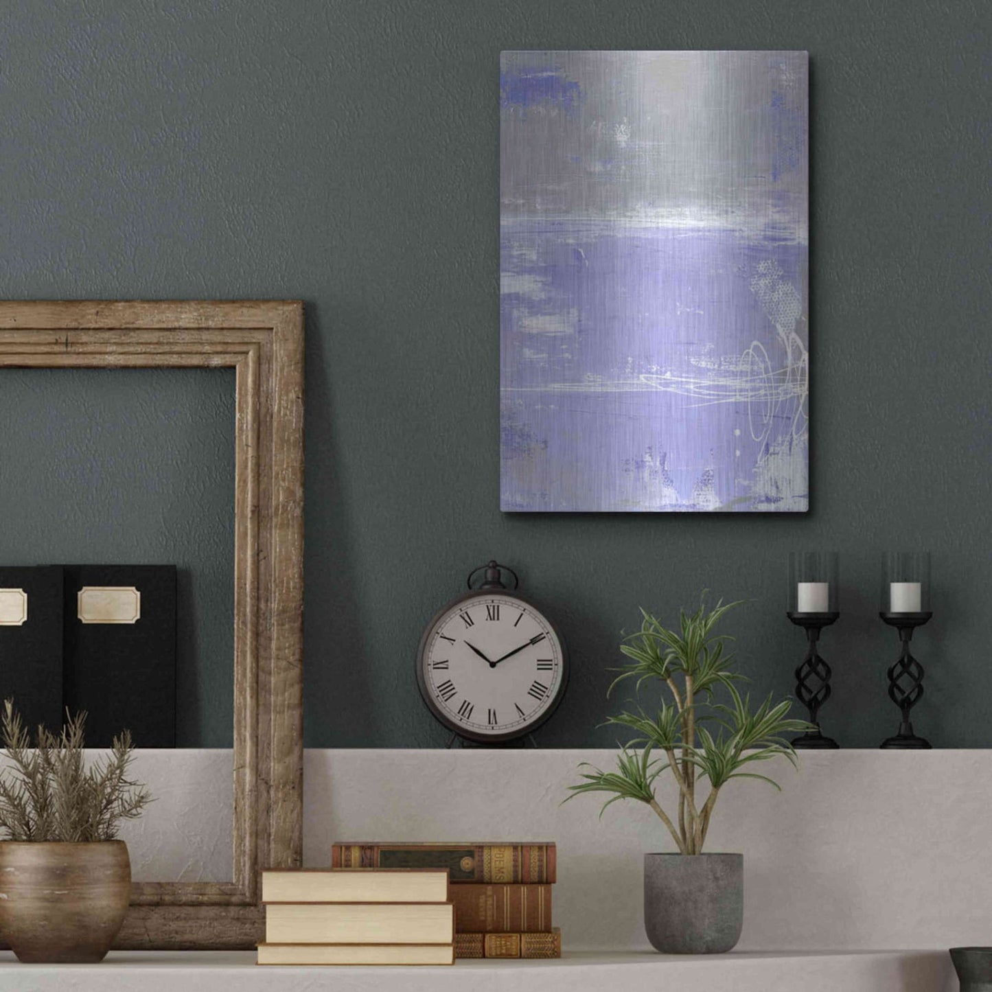 Luxe Metal Art 'Valley Mist II' by Erin Ashley, Metal Wall Art,12x16