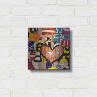 Luxe Metal Art 'Mixed Luv' by Erin Ashley, Metal Wall Art,12x12