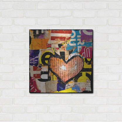 Luxe Metal Art 'Mixed Luv' by Erin Ashley, Metal Wall Art,24x24