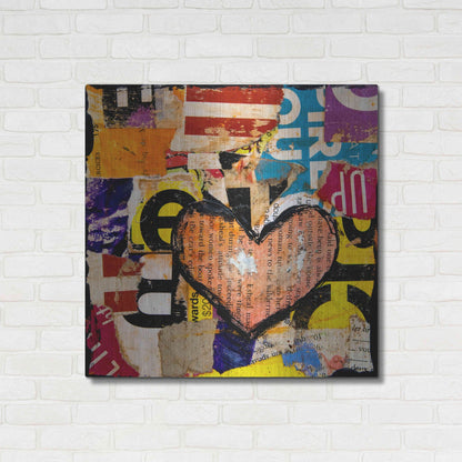 Luxe Metal Art 'Mixed Luv' by Erin Ashley, Metal Wall Art,36x36