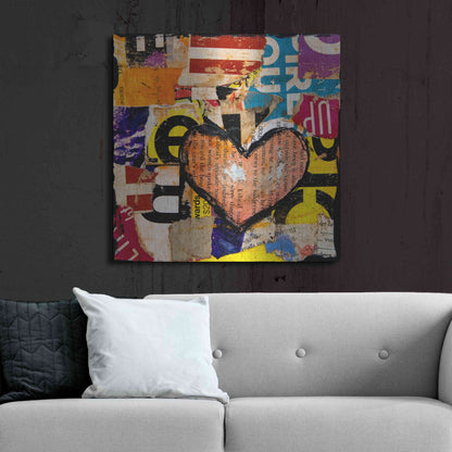 Luxe Metal Art 'Mixed Luv' by Erin Ashley, Metal Wall Art,36x36
