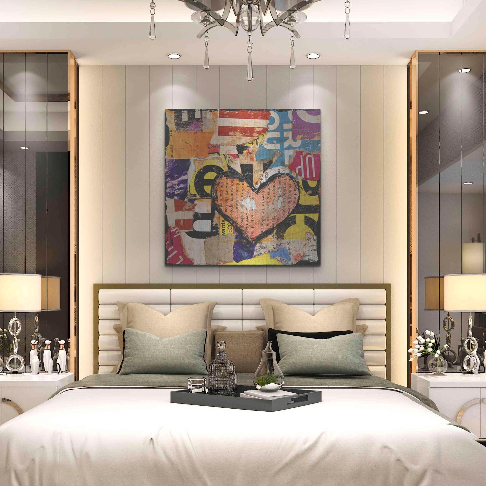 Luxe Metal Art 'Mixed Luv' by Erin Ashley, Metal Wall Art,36x36