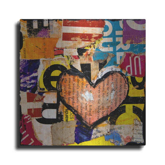 Luxe Metal Art 'Mixed Luv' by Erin Ashley, Metal Wall Art