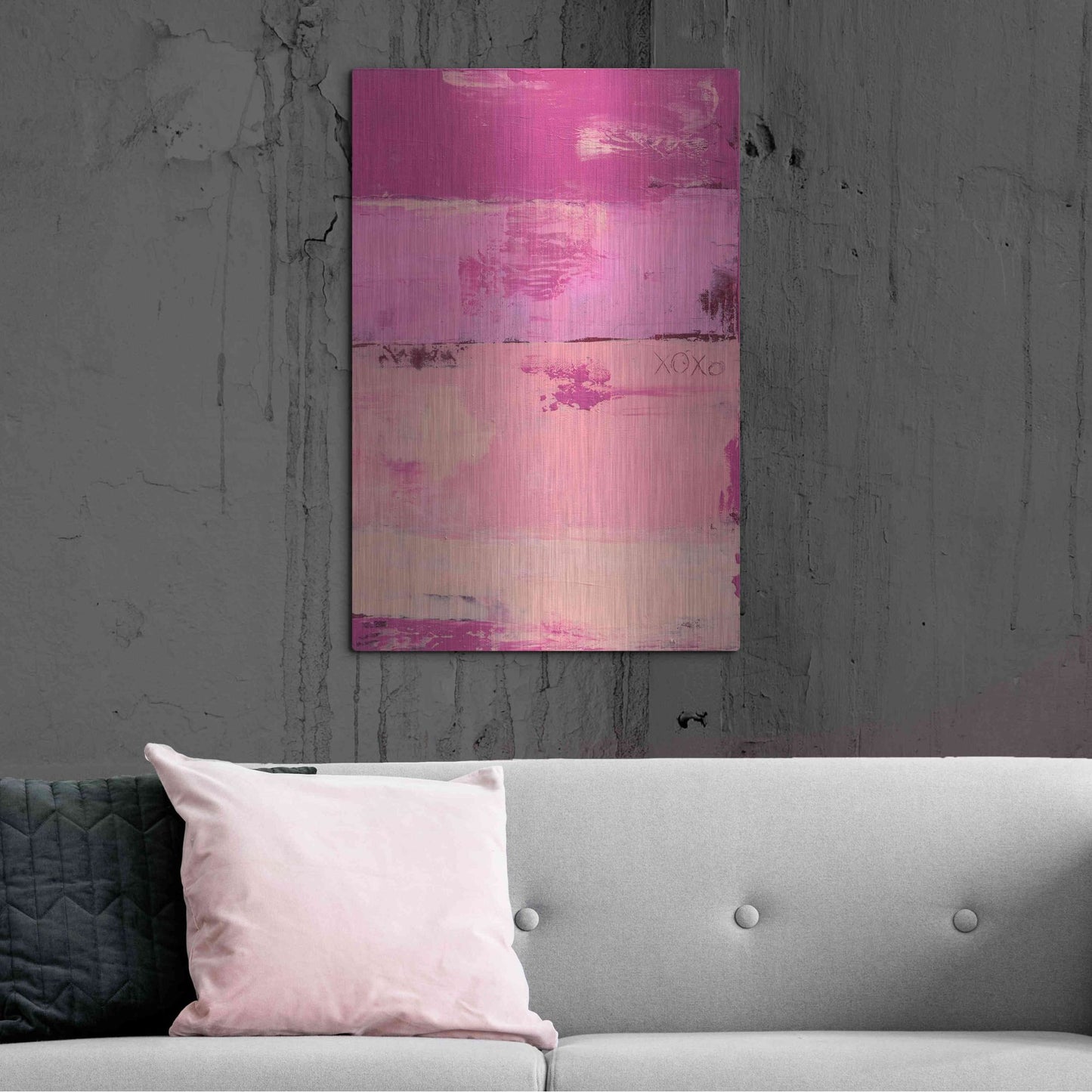 Luxe Metal Art 'Sweet Heart Hotel II' by Erin Ashley, Metal Wall Art,24x36