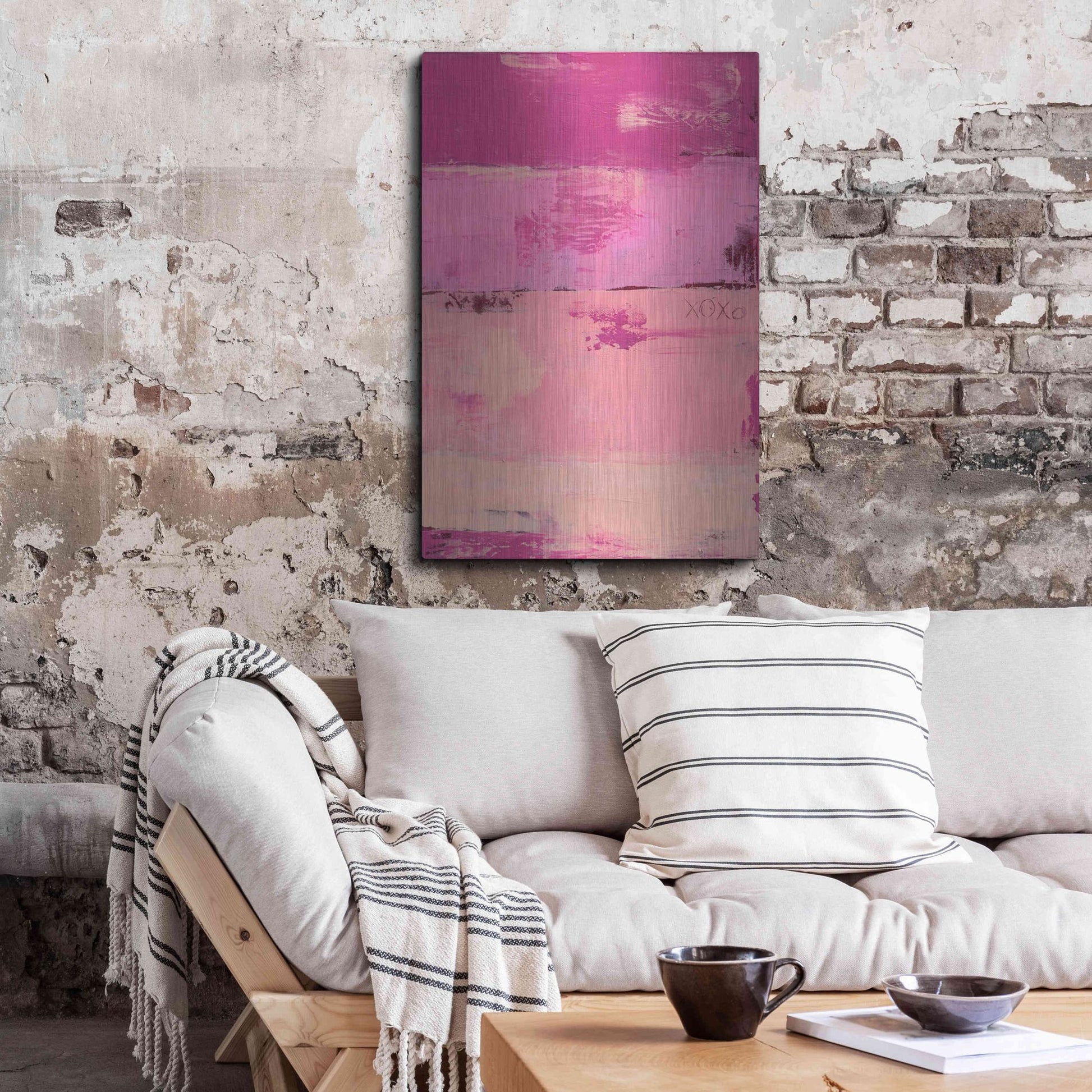 Luxe Metal Art 'Sweet Heart Hotel II' by Erin Ashley, Metal Wall Art,24x36