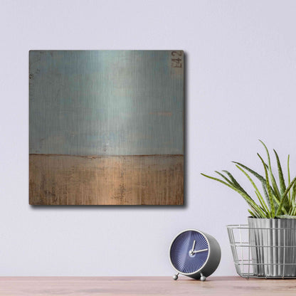 Luxe Metal Art 'Kansas Sky' by Erin Ashley, Metal Wall Art,12x12