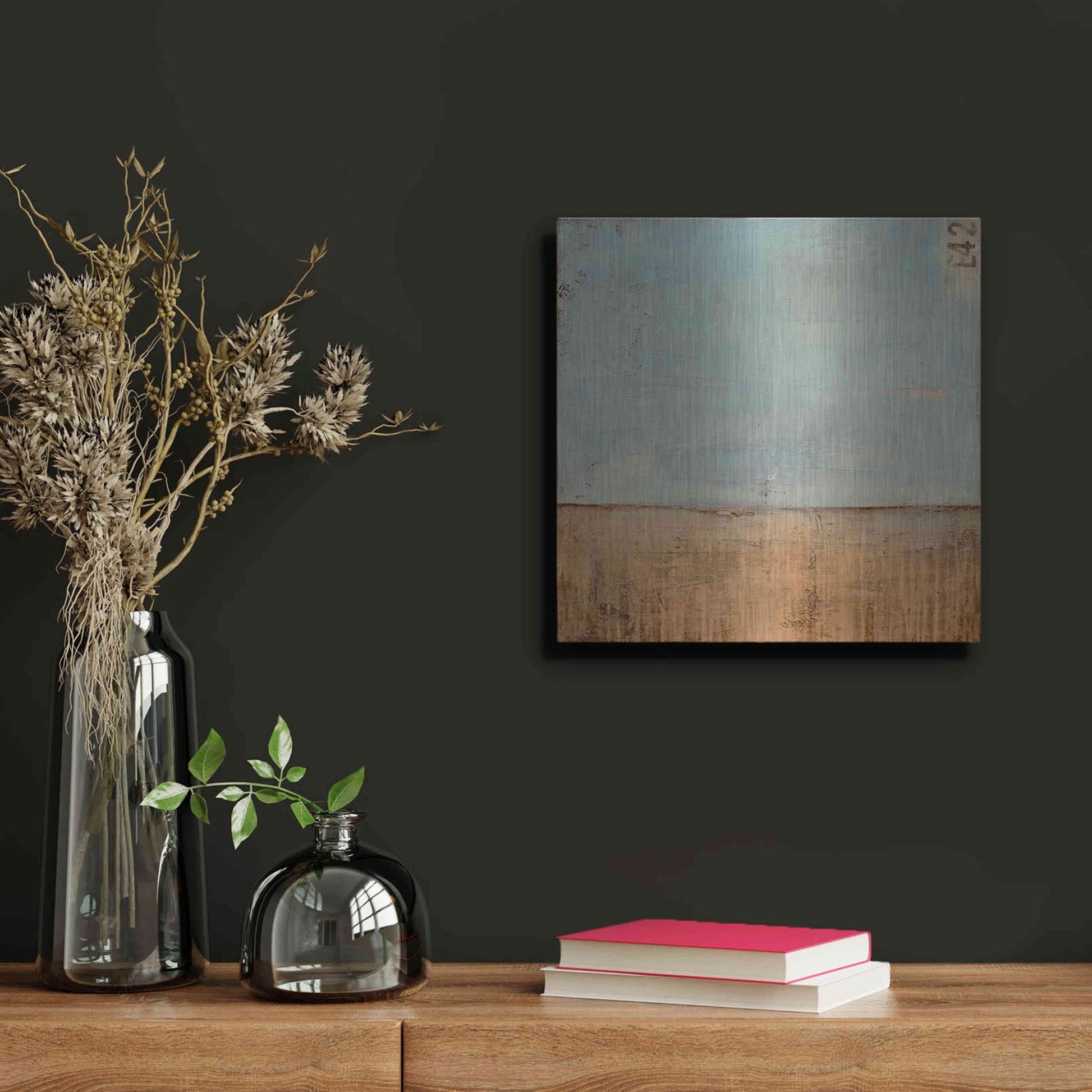 Luxe Metal Art 'Kansas Sky' by Erin Ashley, Metal Wall Art,12x12