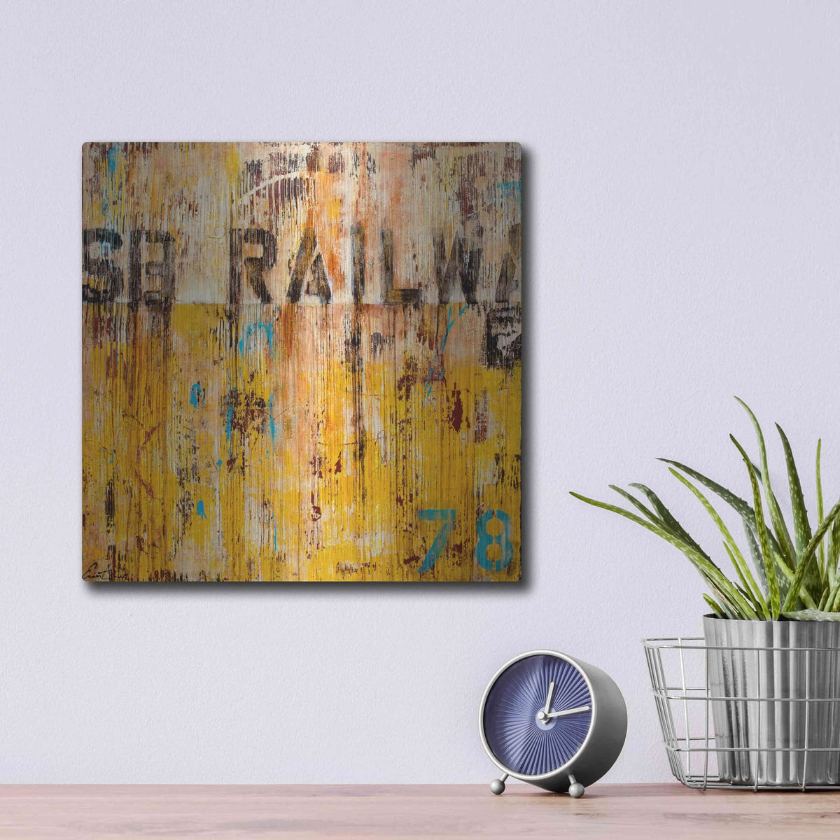 'Southbound Railway' by Erin Ashley – Metal Wall Art, 12x12 room view