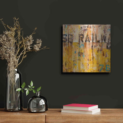 Luxe Metal Art 'Southbound Railway' by Erin Ashley, Metal Wall Art,12x12