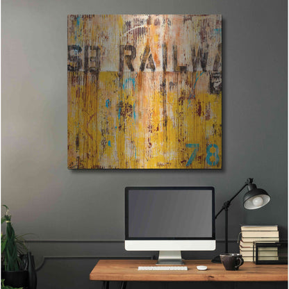 Luxe Metal Art 'Southbound Railway' by Erin Ashley, Metal Wall Art,36x36