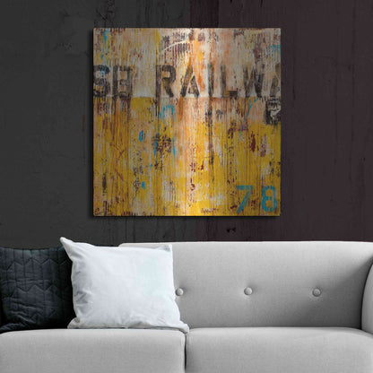 Luxe Metal Art 'Southbound Railway' by Erin Ashley, Metal Wall Art,36x36