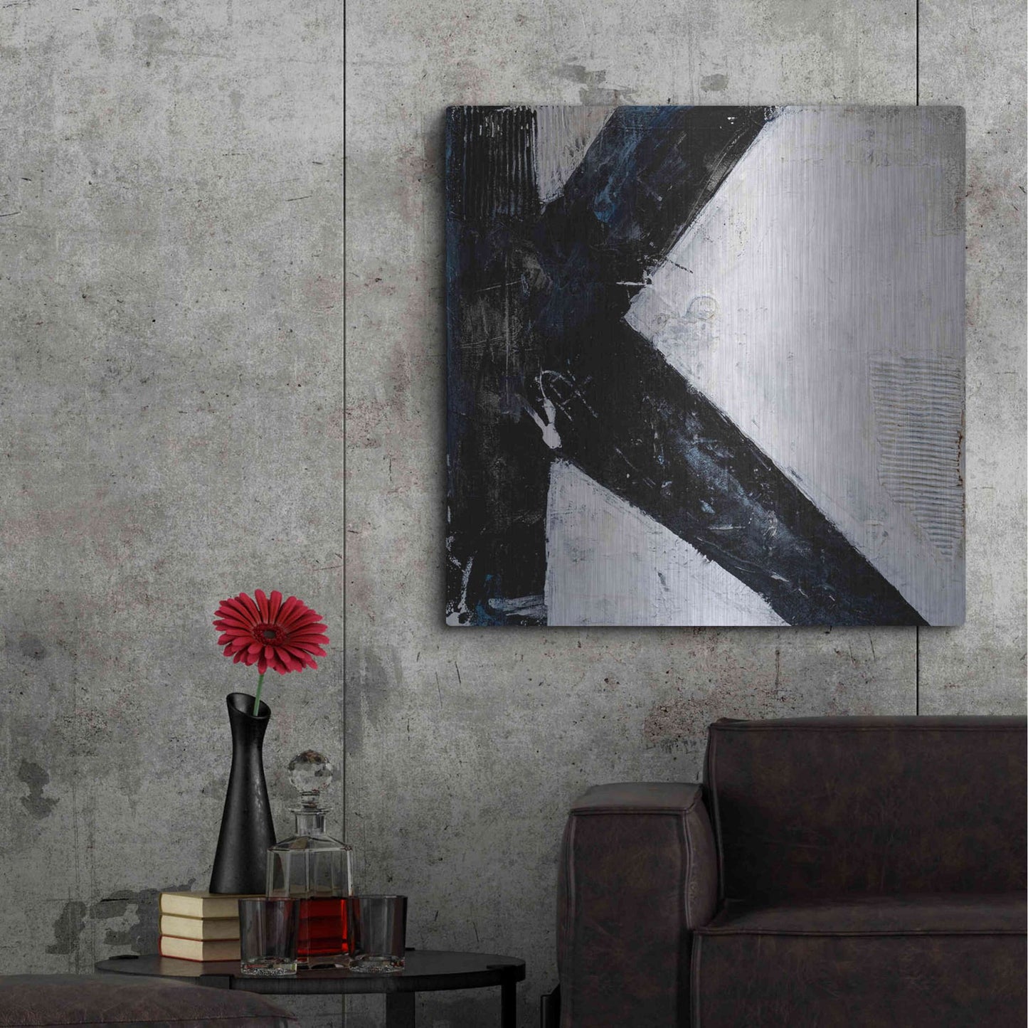 Luxe Metal Art 'Take II' by Erin Ashley, Metal Wall Art,36x36