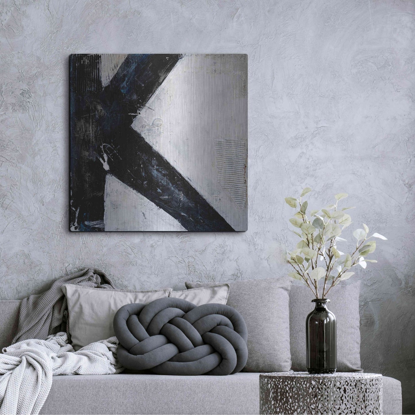 Luxe Metal Art 'Take II' by Erin Ashley, Metal Wall Art,36x36