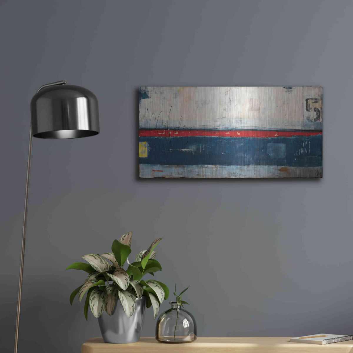 'Dock 5' by Erin Ashley – Metal Wall Art, 24x12 room view