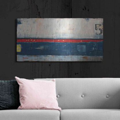 Luxe Metal Art 'Dock 5' by Erin Ashley, Metal Wall Art,48x24