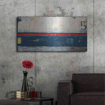 Luxe Metal Art 'Dock 5' by Erin Ashley, Metal Wall Art,48x24