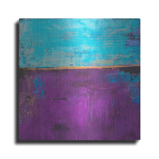 Luxe Metal Art 'Purple Velvet' by Erin Ashley, Metal Wall Art