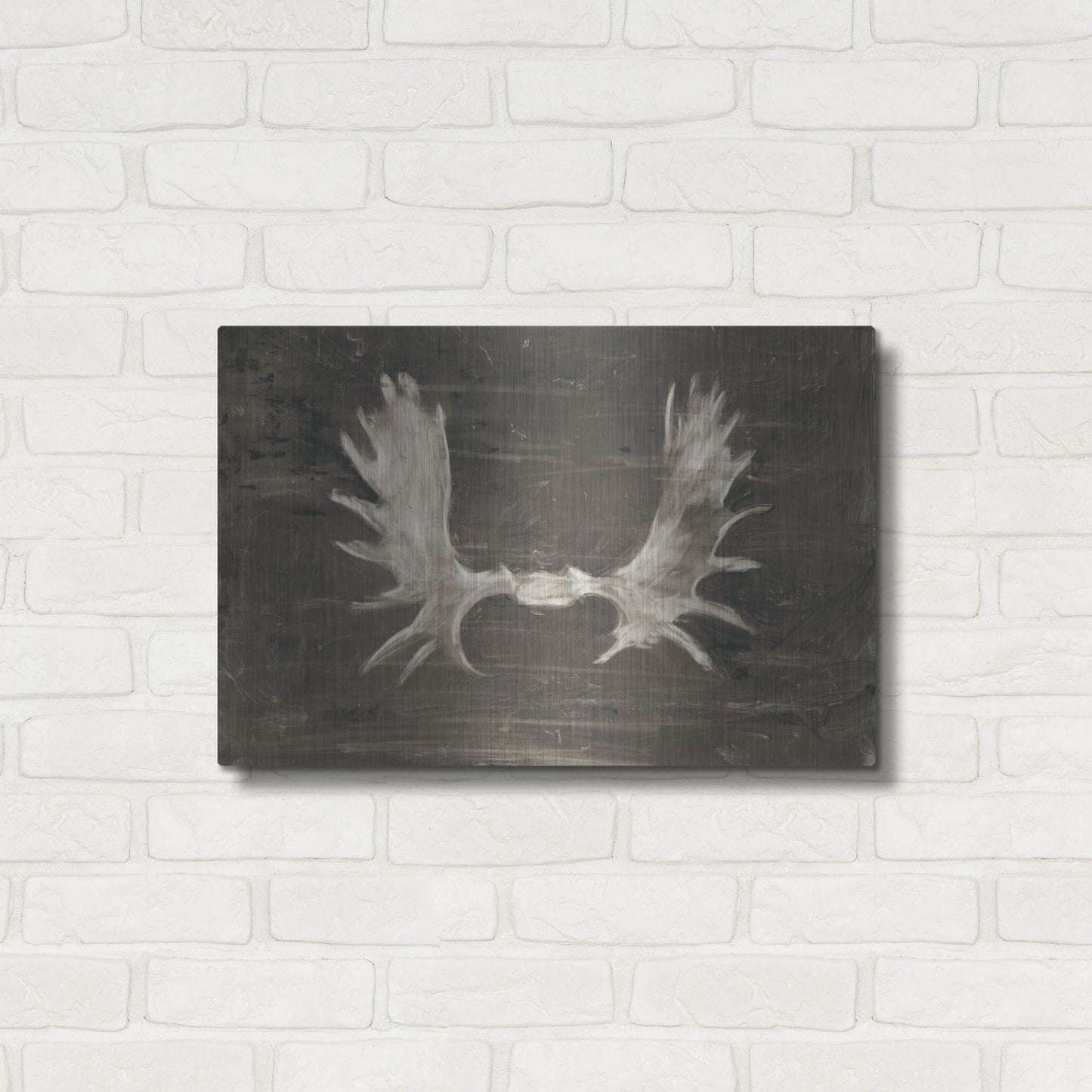 Luxe Metal Art 'Rustic Moose Mount I' by Ethan Harper, Metal Wall Art,24x16