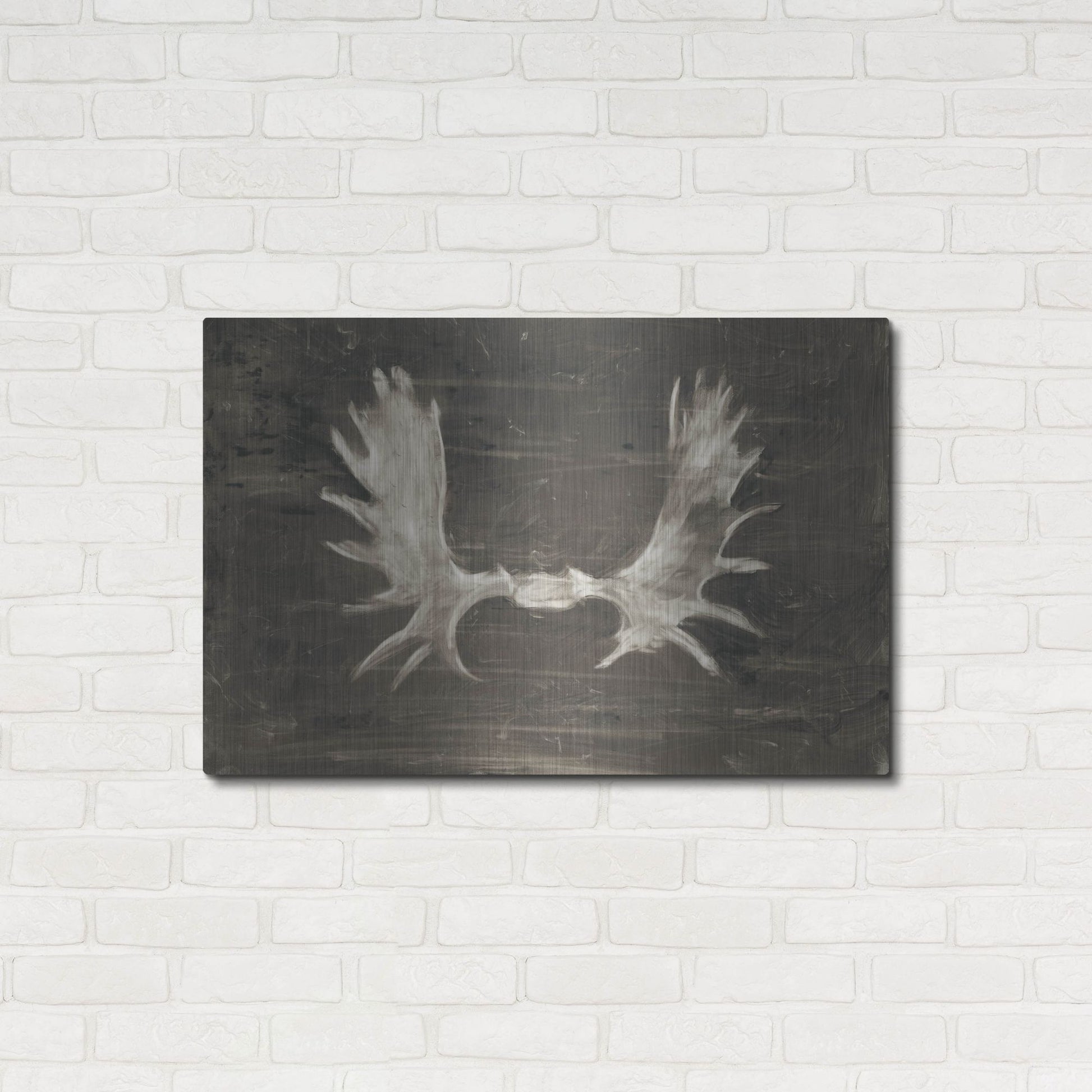 Luxe Metal Art 'Rustic Moose Mount I' by Ethan Harper, Metal Wall Art,36x24