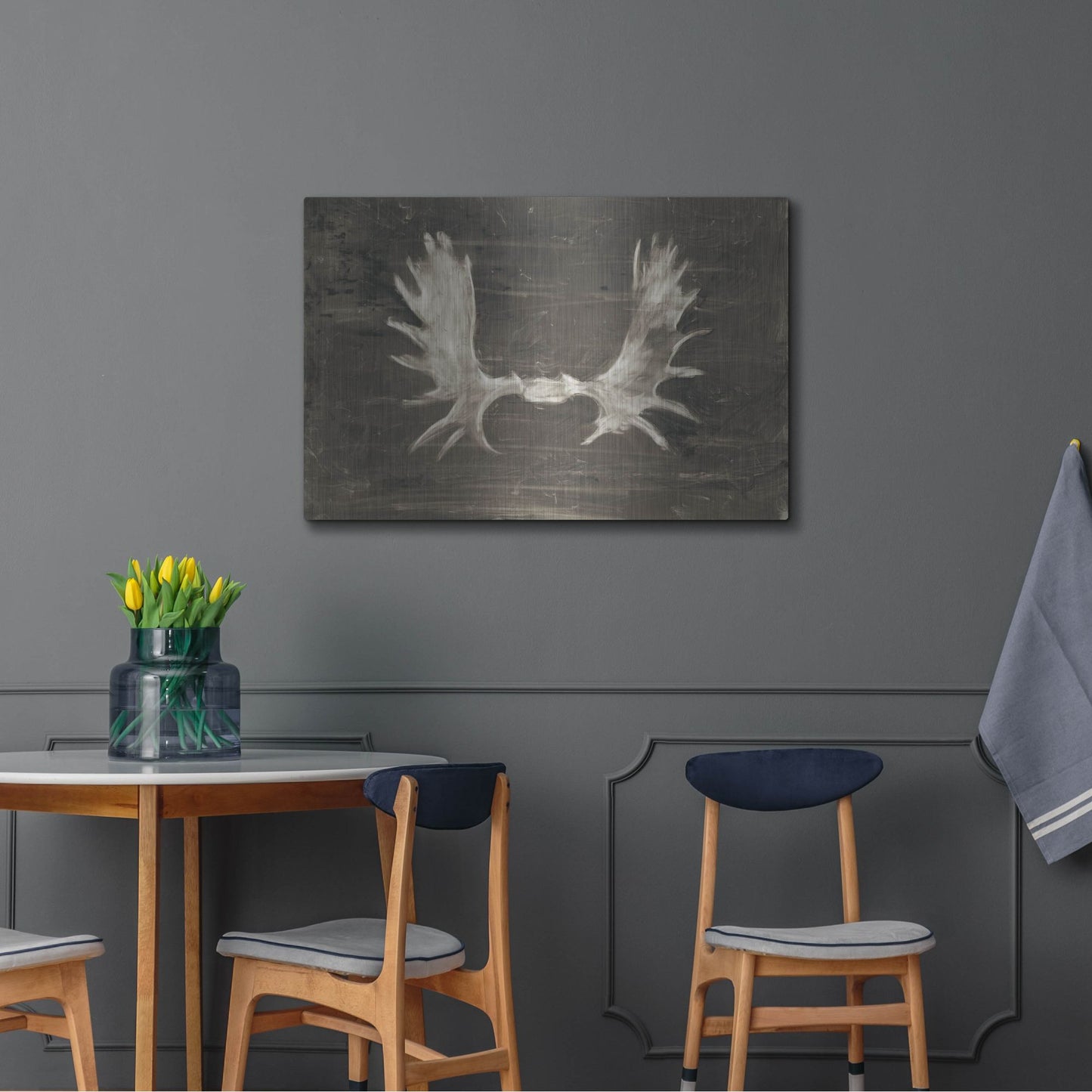 Luxe Metal Art 'Rustic Moose Mount I' by Ethan Harper, Metal Wall Art,36x24