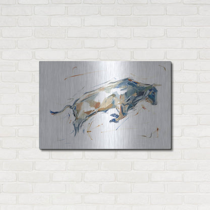 Luxe Metal Art 'Modern Bull Study I' by Ethan Harper, Metal Wall Art,36x24