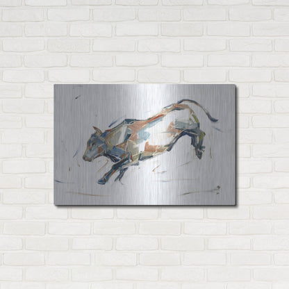 Luxe Metal Art 'Modern Bull Study II' by Ethan Harper, Metal Wall Art,36x24