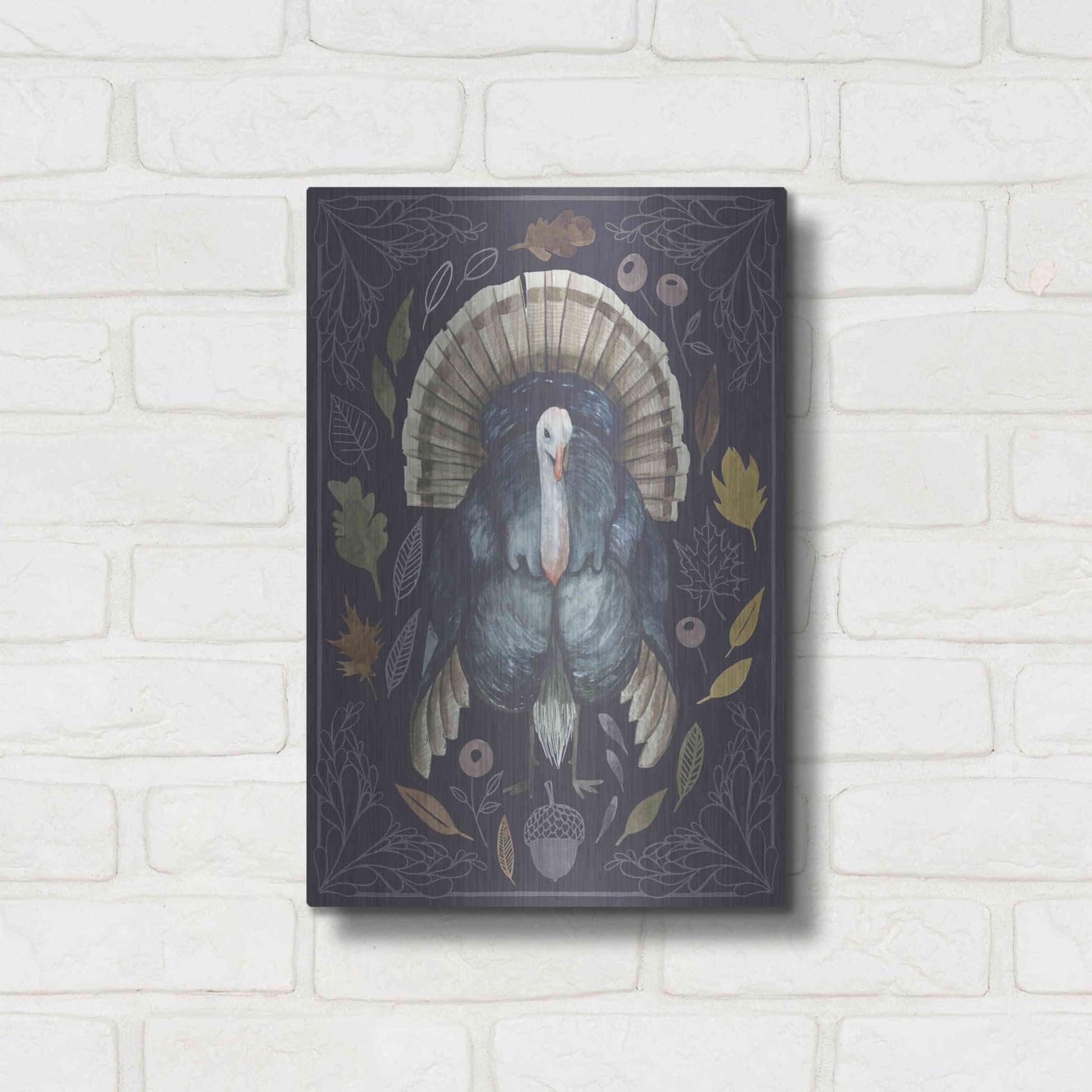 Luxe Metal Art 'Rainbow Harvest II' by Grace Popp, Metal Wall Art,12x16