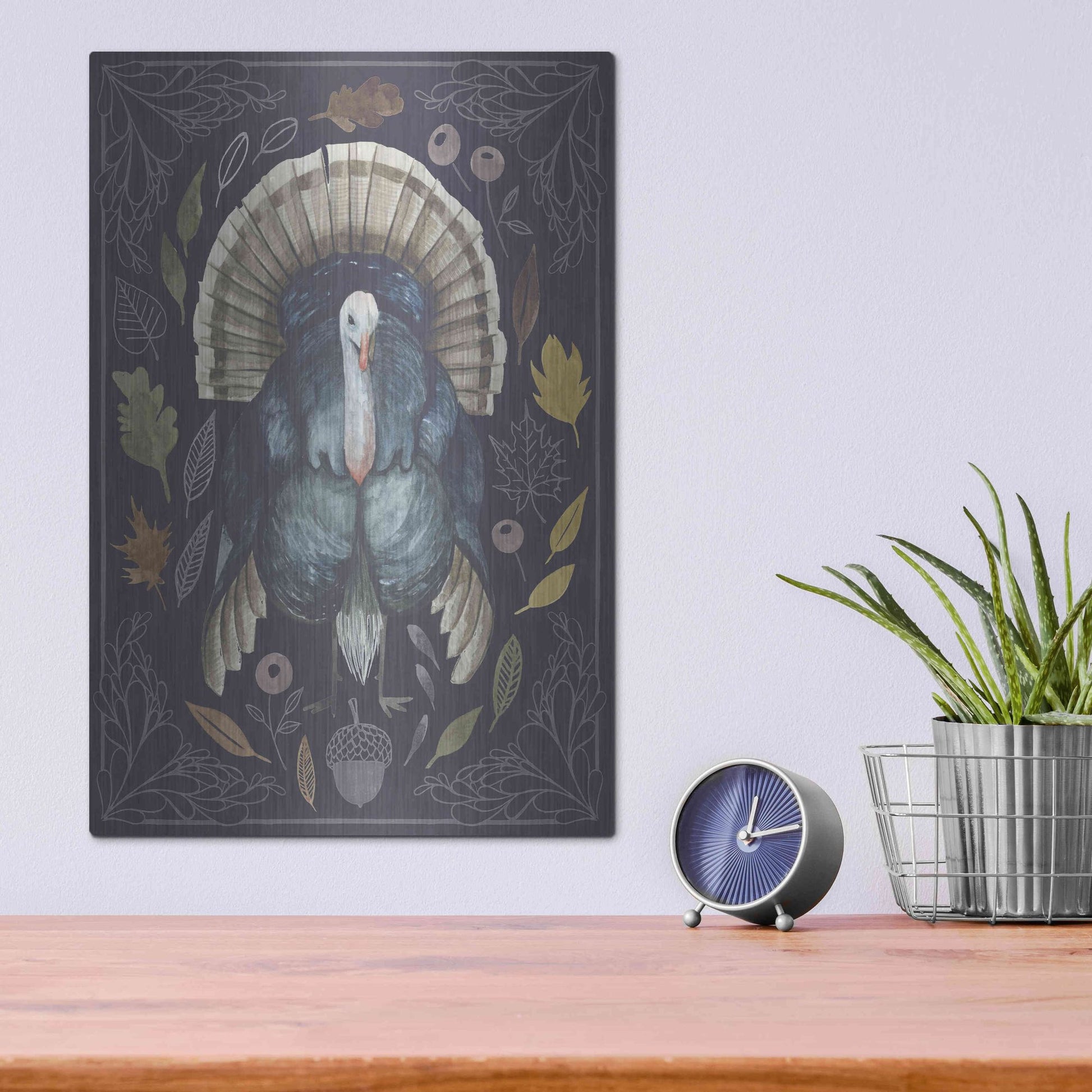 Luxe Metal Art 'Rainbow Harvest II' by Grace Popp, Metal Wall Art,12x16