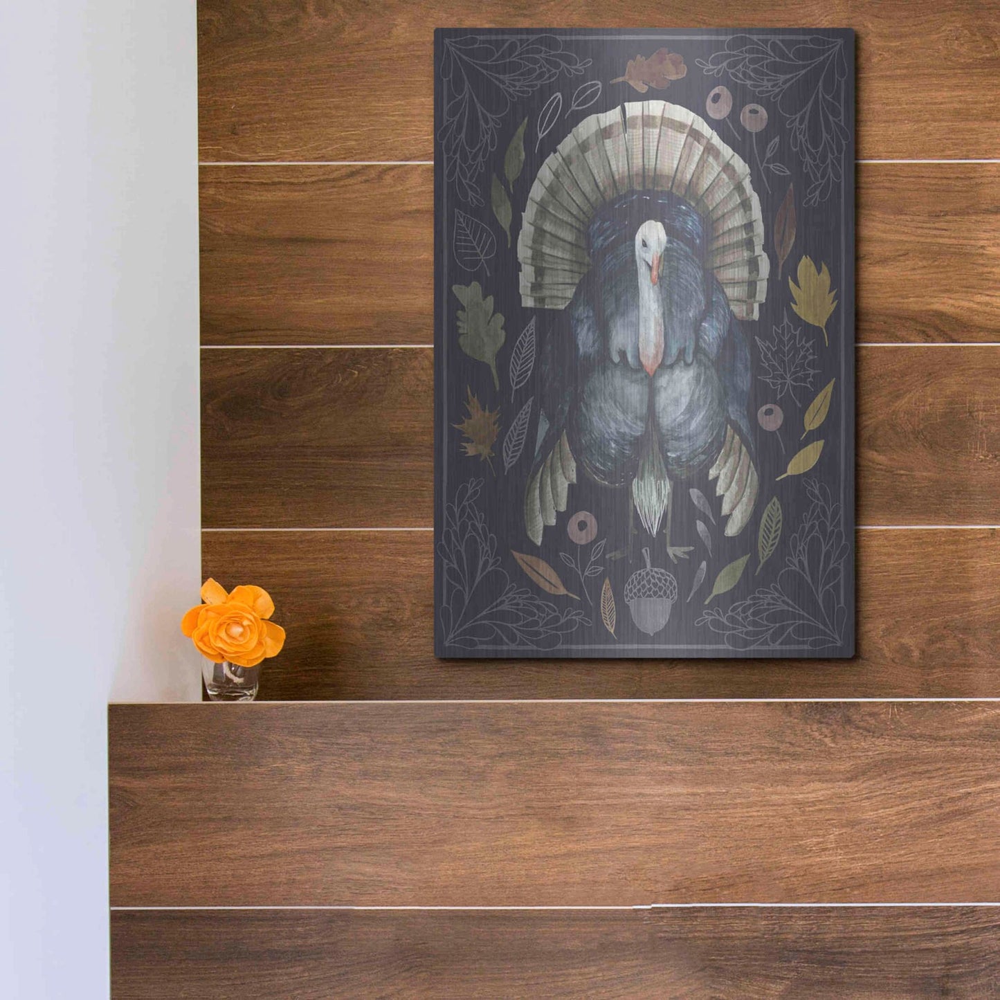 Luxe Metal Art 'Rainbow Harvest II' by Grace Popp, Metal Wall Art,12x16