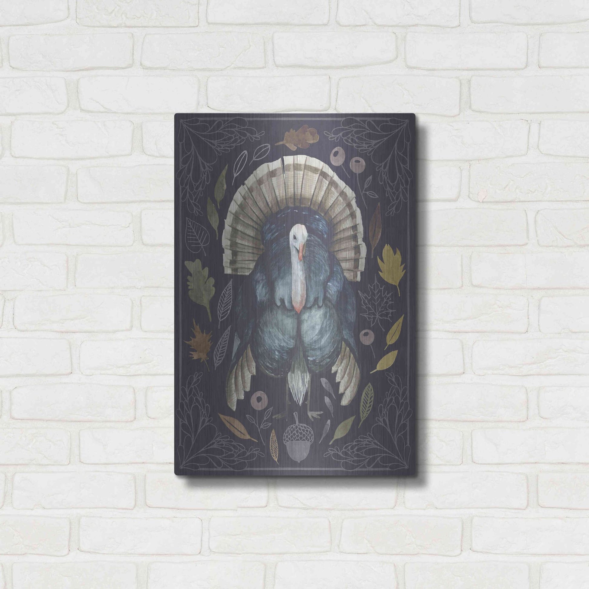 Luxe Metal Art 'Rainbow Harvest II' by Grace Popp, Metal Wall Art,16x24