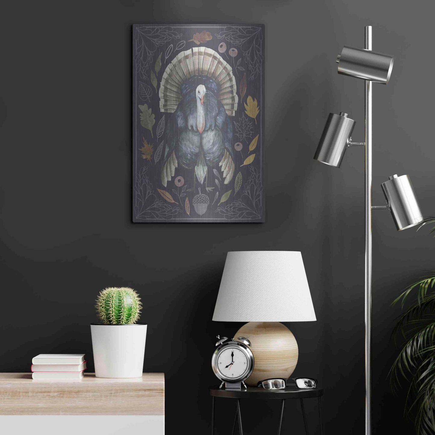 Luxe Metal Art 'Rainbow Harvest II' by Grace Popp, Metal Wall Art,16x24