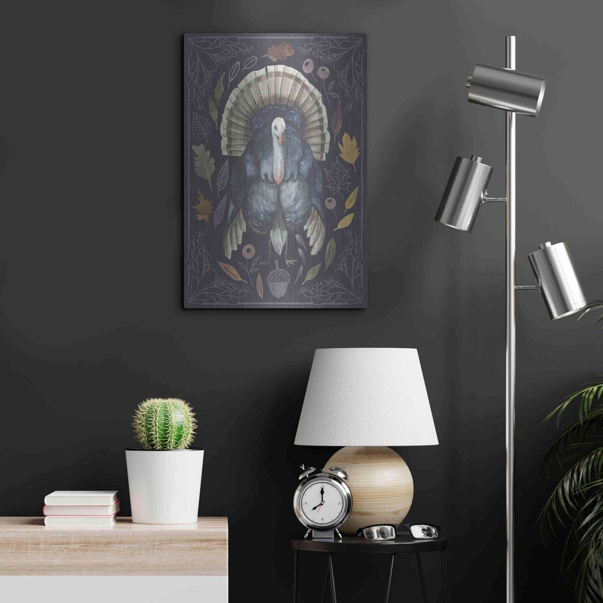 Luxe Metal Art 'Rainbow Harvest II' by Grace Popp, Metal Wall Art,16x24