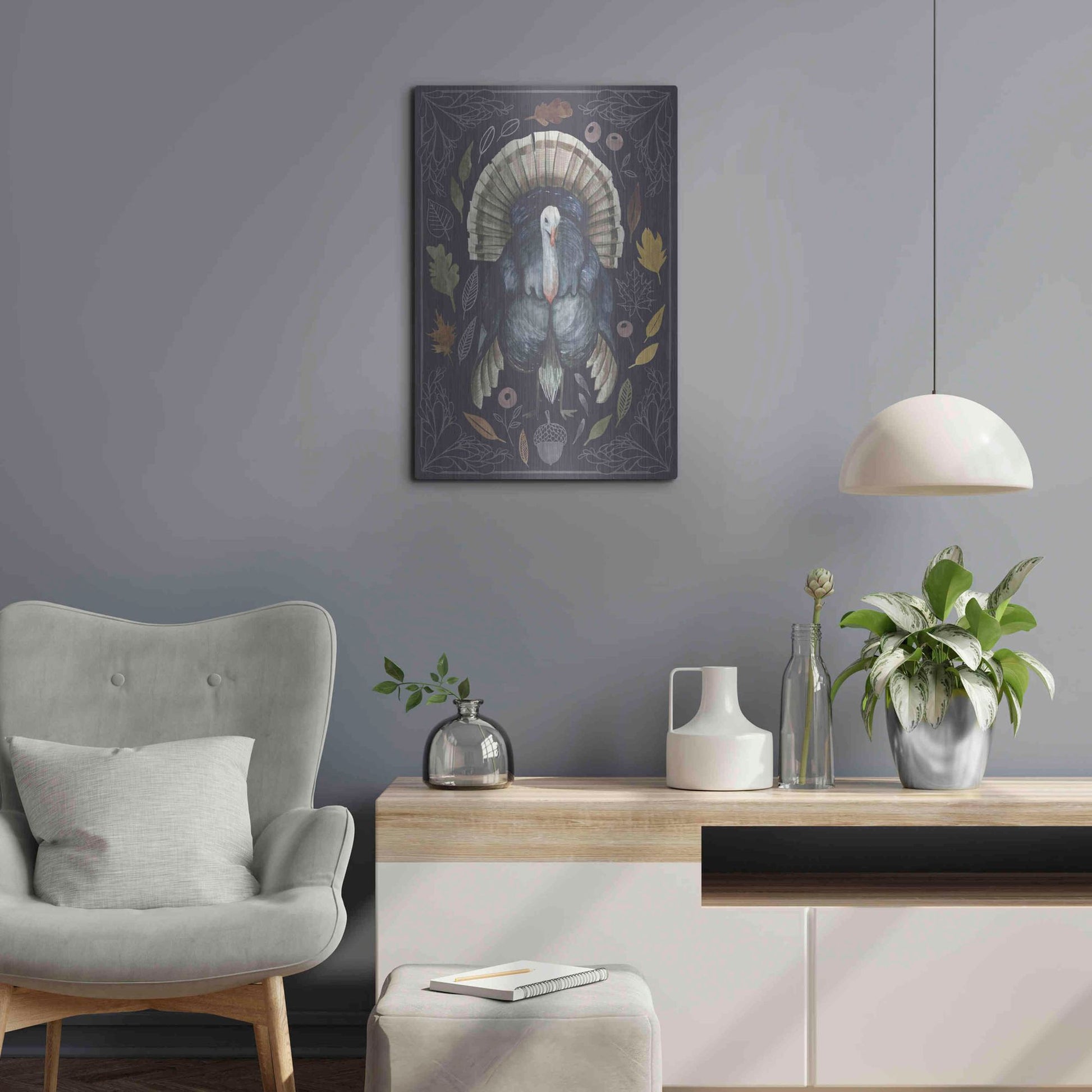 Luxe Metal Art 'Rainbow Harvest II' by Grace Popp, Metal Wall Art,16x24