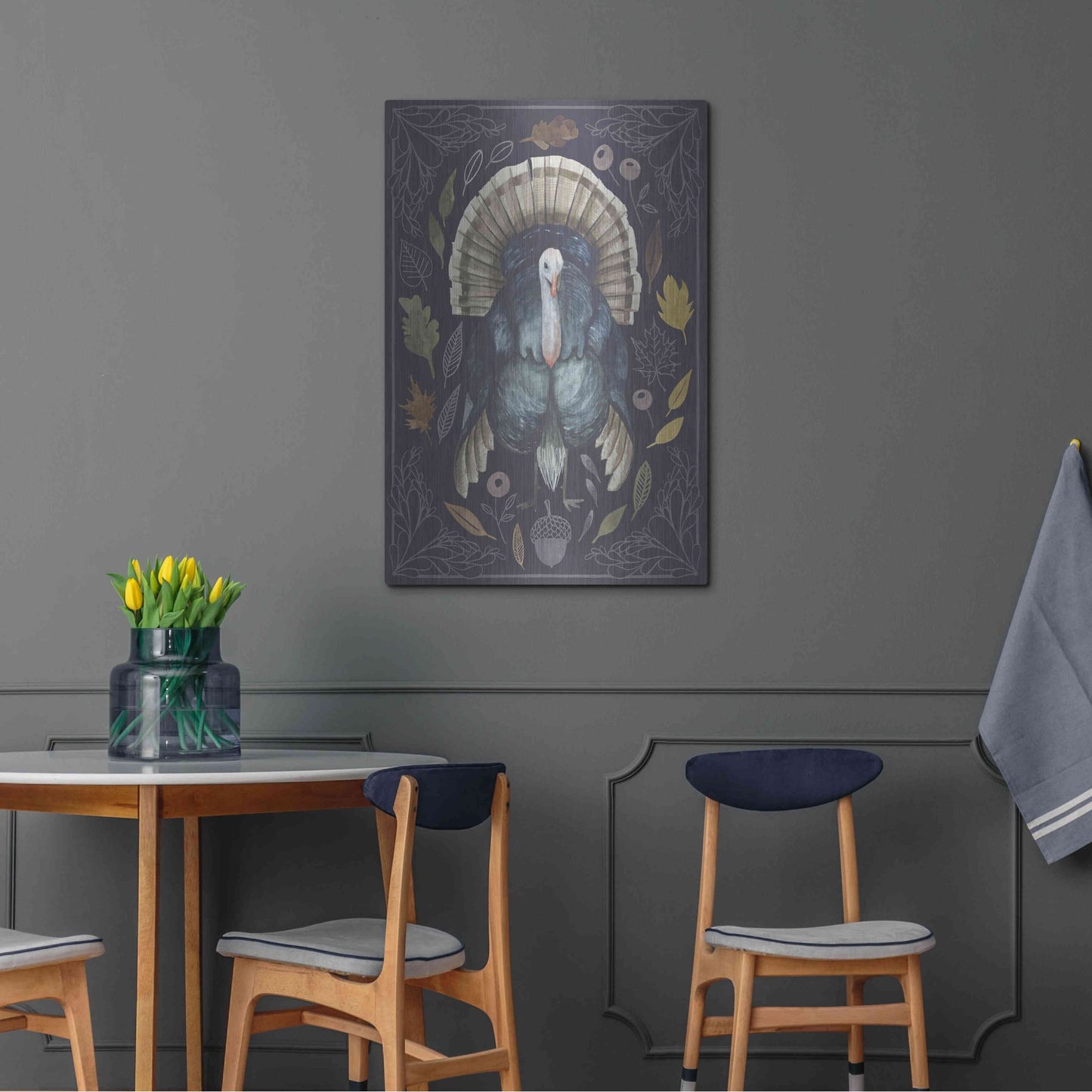 Luxe Metal Art 'Rainbow Harvest II' by Grace Popp, Metal Wall Art,24x36