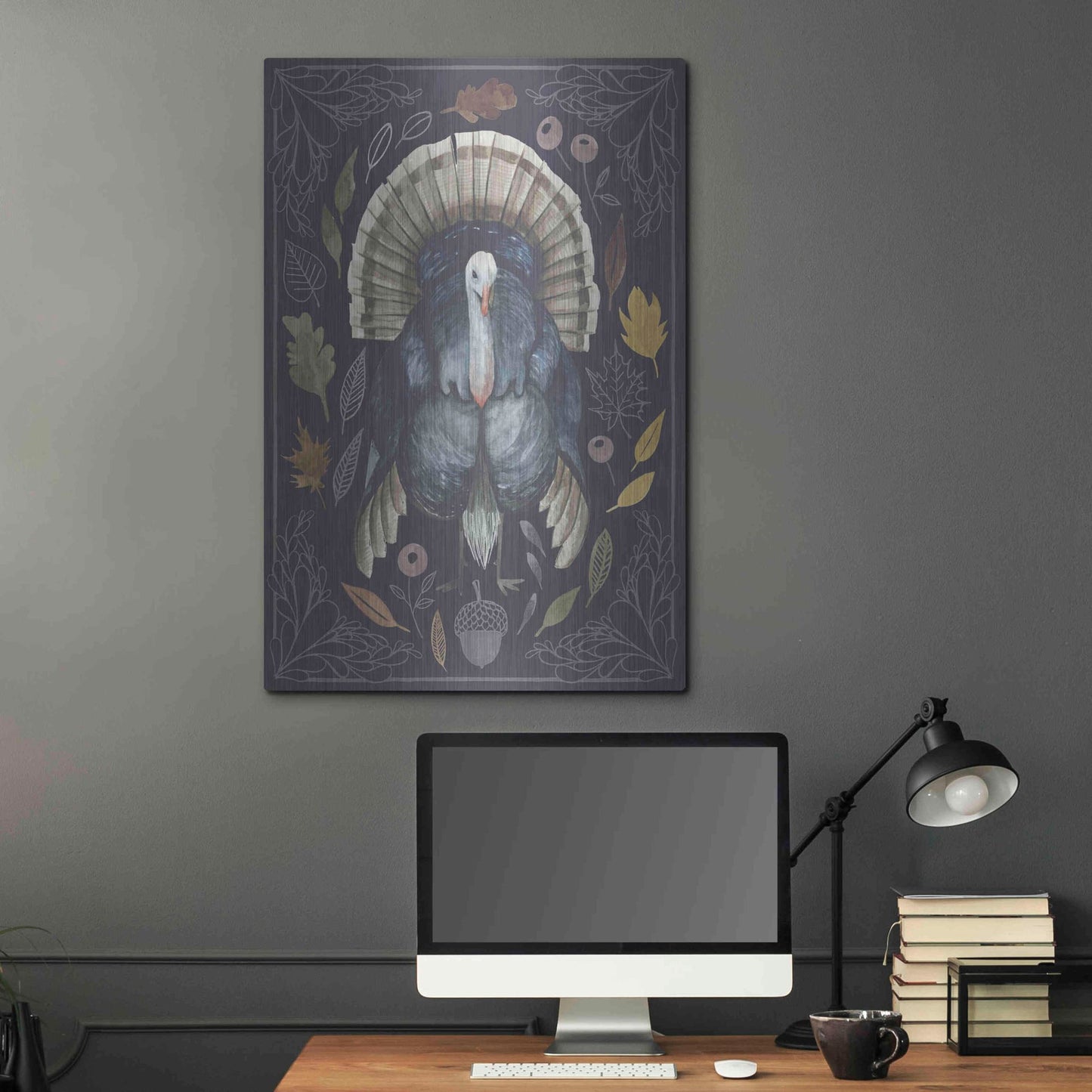 Luxe Metal Art 'Rainbow Harvest II' by Grace Popp, Metal Wall Art,24x36