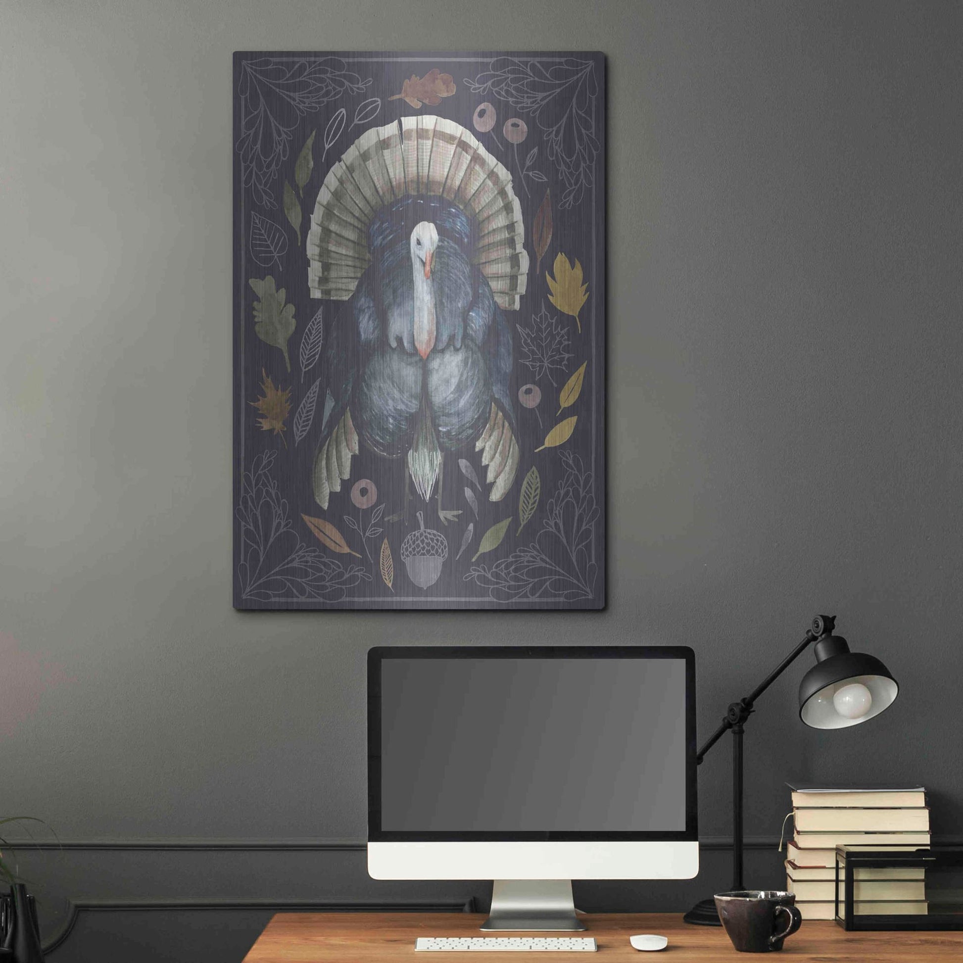 Luxe Metal Art 'Rainbow Harvest II' by Grace Popp, Metal Wall Art,24x36
